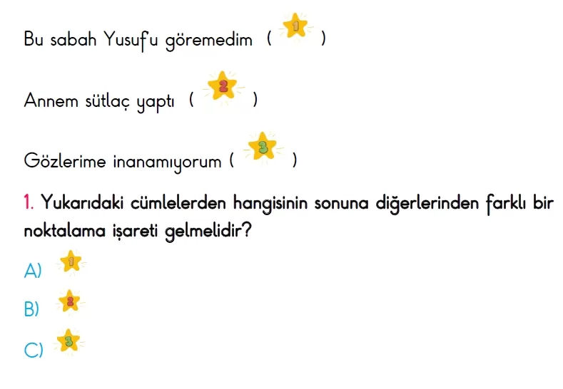 3. Sınıf Türkiye Geneli Süreç İzleme Sınavı-2 (ONLİNE ve PDF)