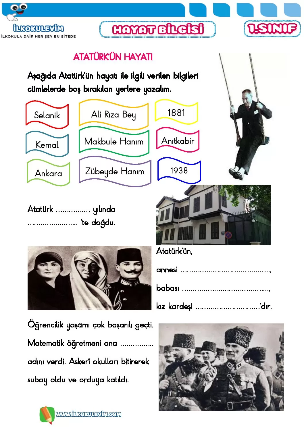 1 sinif hayat bilgisi ataturku taniyalim pdf