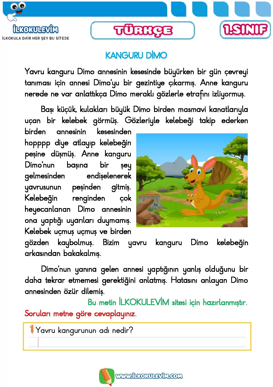 1 sinif turkce okuma ve anlama etkinligi 6 pdf