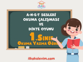 1. Sınıf A-N-E-T Sesleri Okuma ve Dikte Çalışması