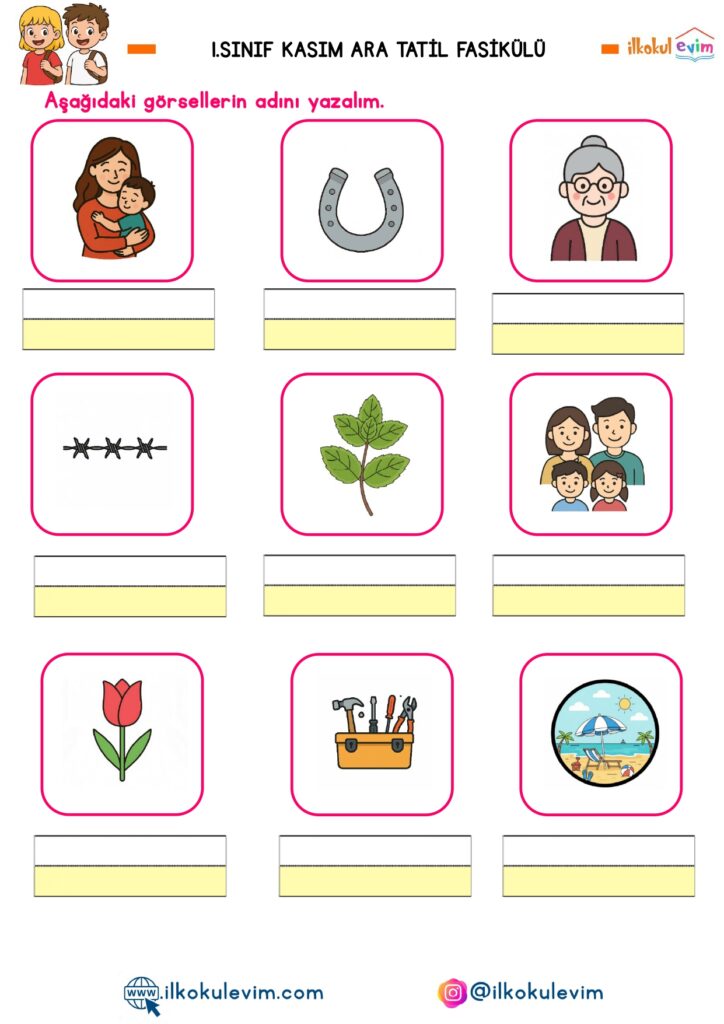 1. Sınıf Kasım Ara Tatil Fasikülü