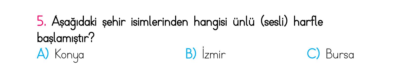 1. Sınıf Türkiye Geneli Kazanım Değerlendirme Sınavı 2
