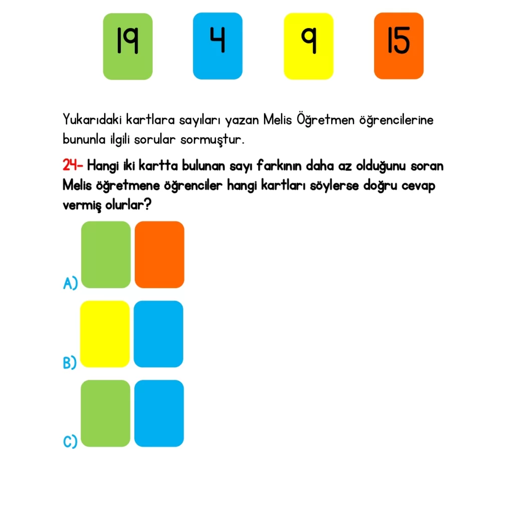 1.Sınıf İlkokulevim Yeni Nesil Sorular 26/03/2022