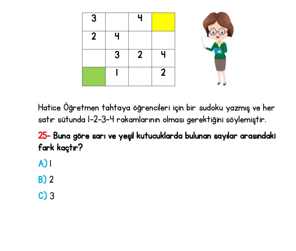 1.Sınıf İlkokulevim Yeni Nesil Sorular 26/03/2022