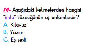 3.Sınıf Ekim Ayı Süreç İzleme Sınavı-3