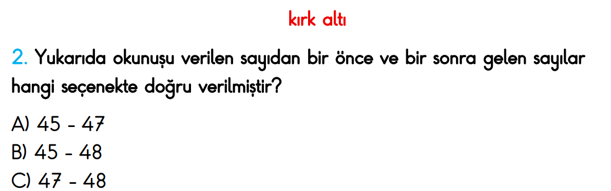 2.Sınıf Kasım Ara Tatil Değerlendirme Soruları