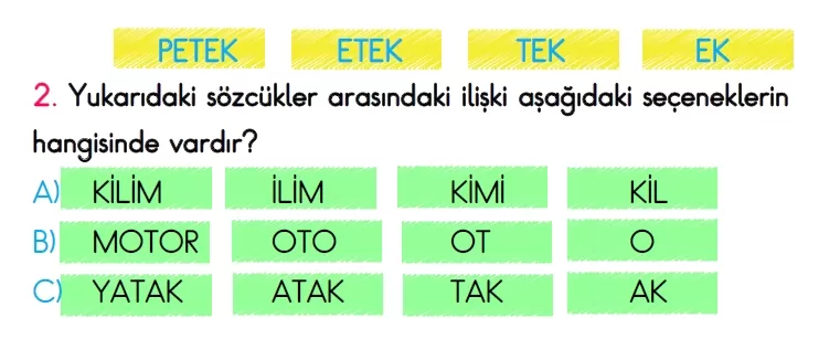 3. Sınıf Türkiye Geneli Süreç İzleme Sınavı-2 (ONLİNE ve PDF)