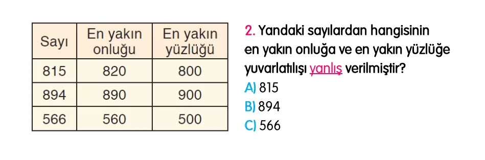 3. Sınıf Türkiye Geneli Kazanım Değerlendirme Sınavı 4