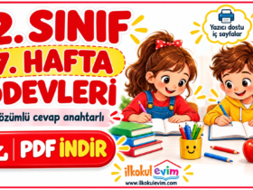 2. sınıf 7. hafta ödevleri çözümlü PDF indirme görseli