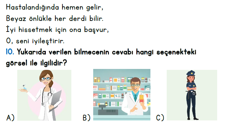 2.Sınıf 5-6-7-8. Hafta Türkçe Değerlendirme