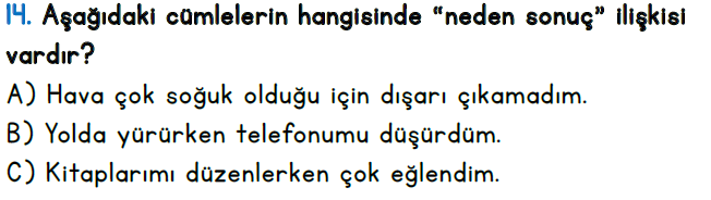 2.Sınıf 5-6-7-8. Hafta Türkçe Değerlendirme