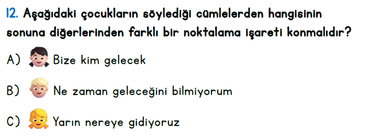 2.Sınıf 5-6-7-8. Hafta Türkçe Değerlendirme