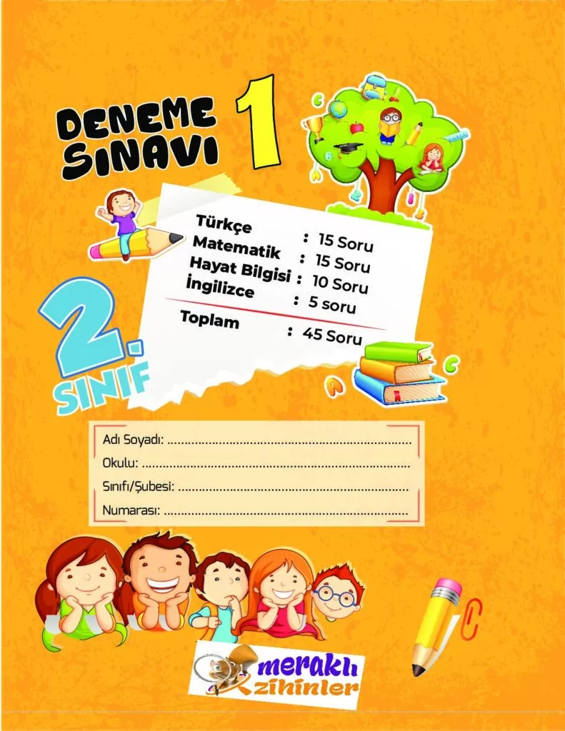 2. Sınıf Meraklı Zihinler Ekim Ayı Kazanım Değerlendirme Sınavı
