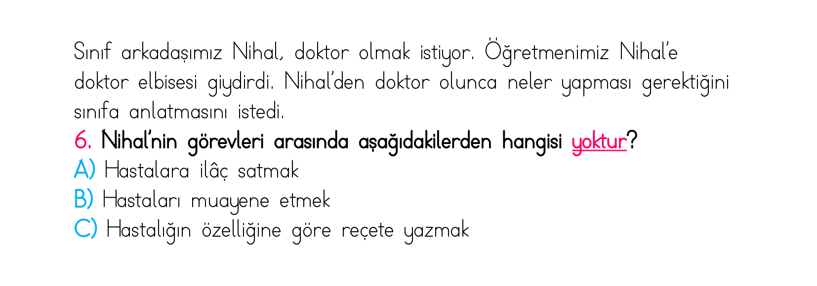 2. Sınıf Türkiye Geneli Kazanım Değerlendirme Sınavı 5