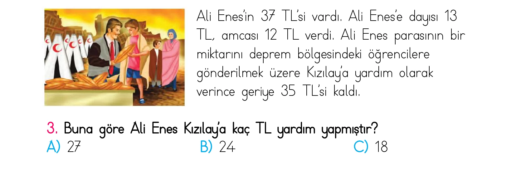 2. Sınıf Türkiye Geneli Kazanım Değerlendirme Sınavı 5