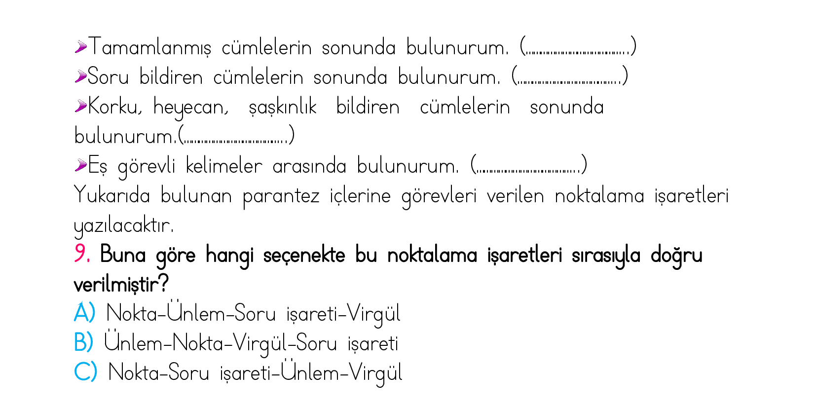 2. Sınıf Türkiye Geneli Kazanım Değerlendirme Sınavı 5