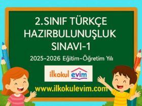 2.Sınıf Türkçe Hazırbulunuşluk Sınavı-1 (2025-2026 Eğitim Öğretim Yılı)