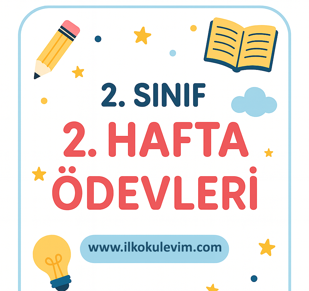 2.Sınıf 2.Hafta Ödevleri