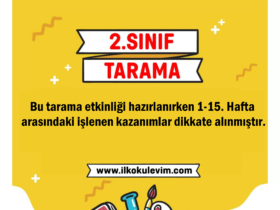 2. Sınıf 1-15. Haftalar Genel Tarama (PDF ve ONLİNE)
