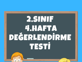 2.Sınıf 4. Hafta Değerlendirme Testi