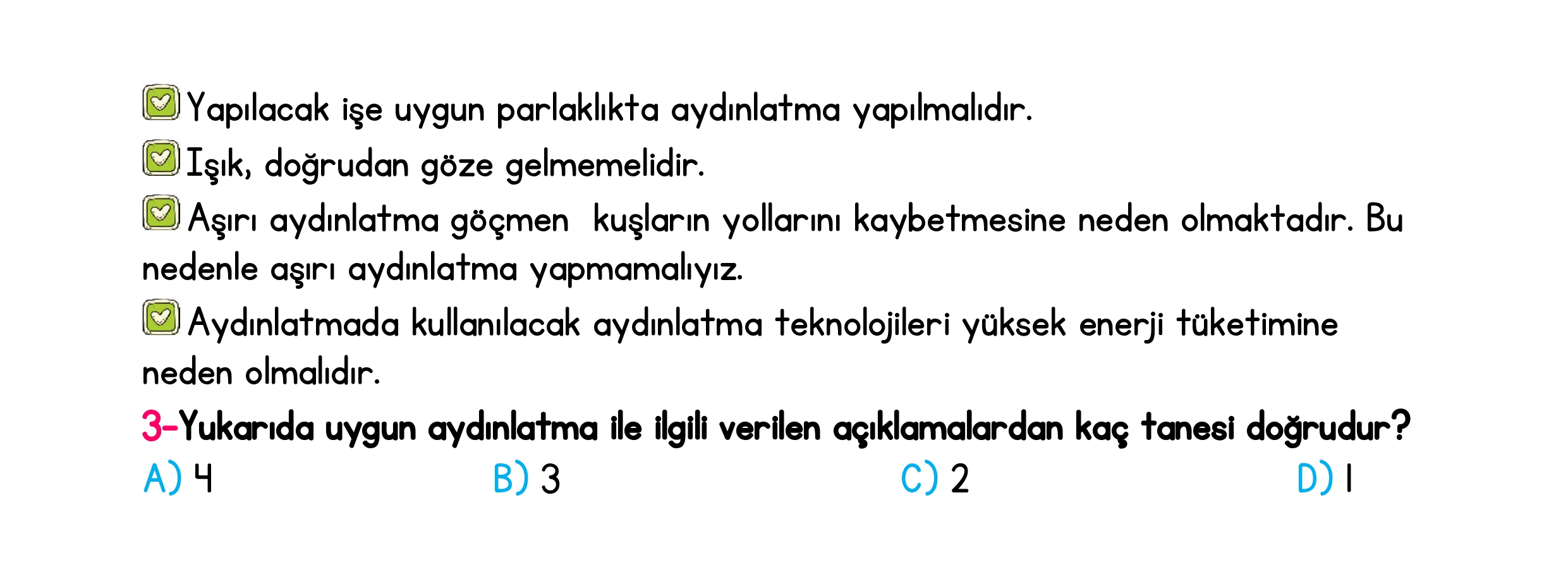 4. Sınıf Türkiye Geneli Ara Tatil Değerlendirme Sınavı