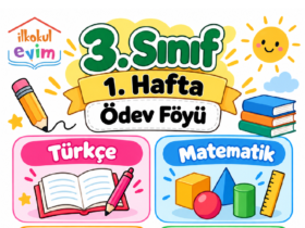 3. sınıf 1. hafta föyü PDF kapak görseli