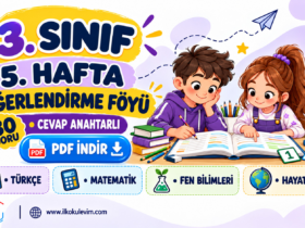 3. Sınıf 5. Hafta Değerlendirme Föyü