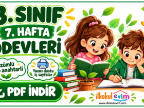 3. sınıf 7. hafta ödevleri çözümlü PDF indirme görseli