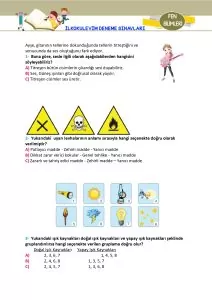 3. Sınıf 2.Dönem Hazırbulunuşluluk Sınavı