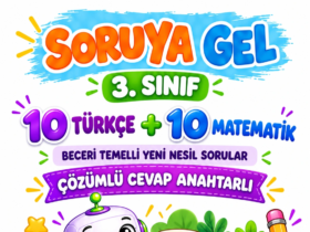 3. sınıf Soruya Gel, 10 Türkçe ve 10 matematik sorulu çözümlü kitapçık kapağı