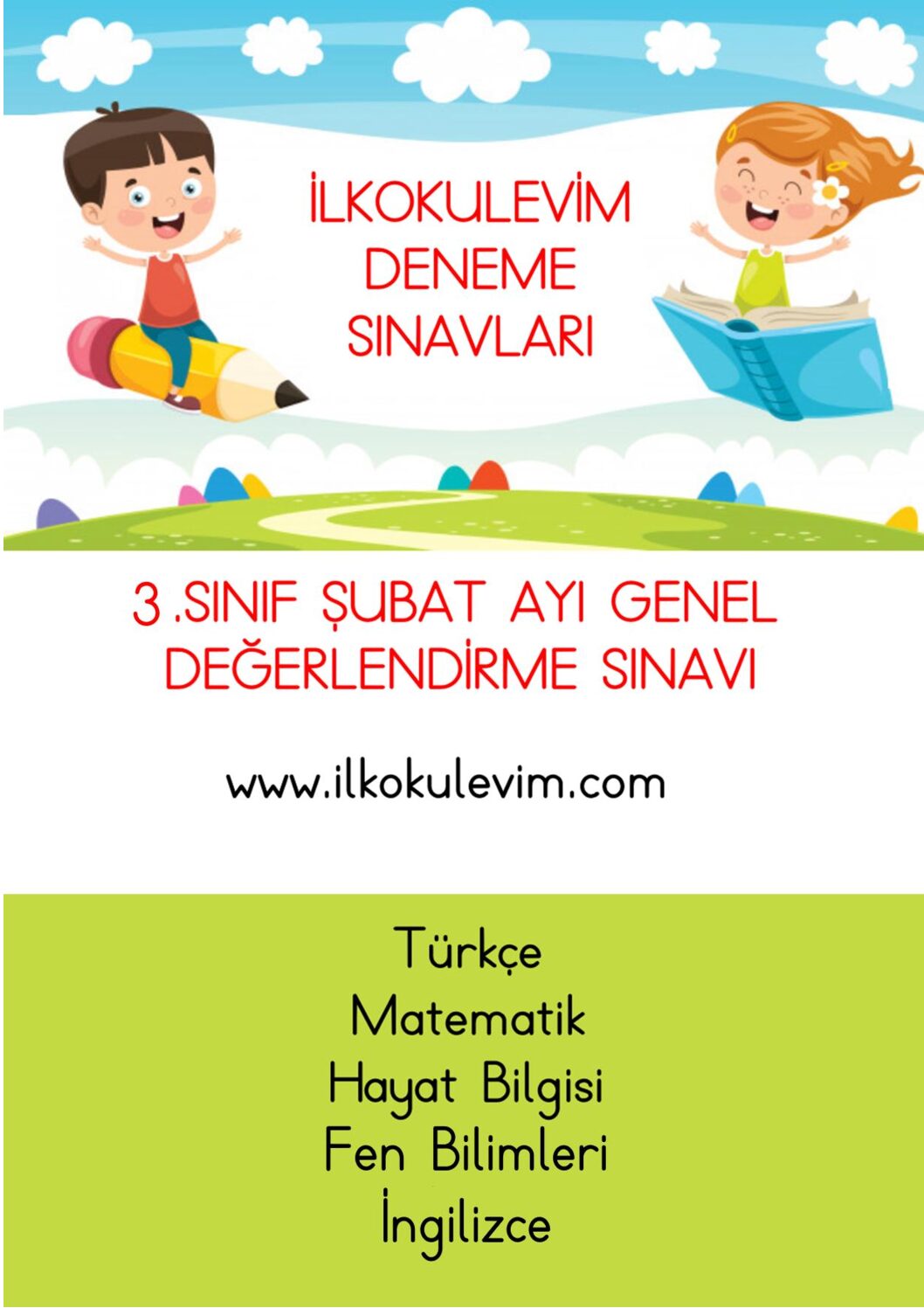 3. Sınıf Şubat Ayı Deneme Sınavı
