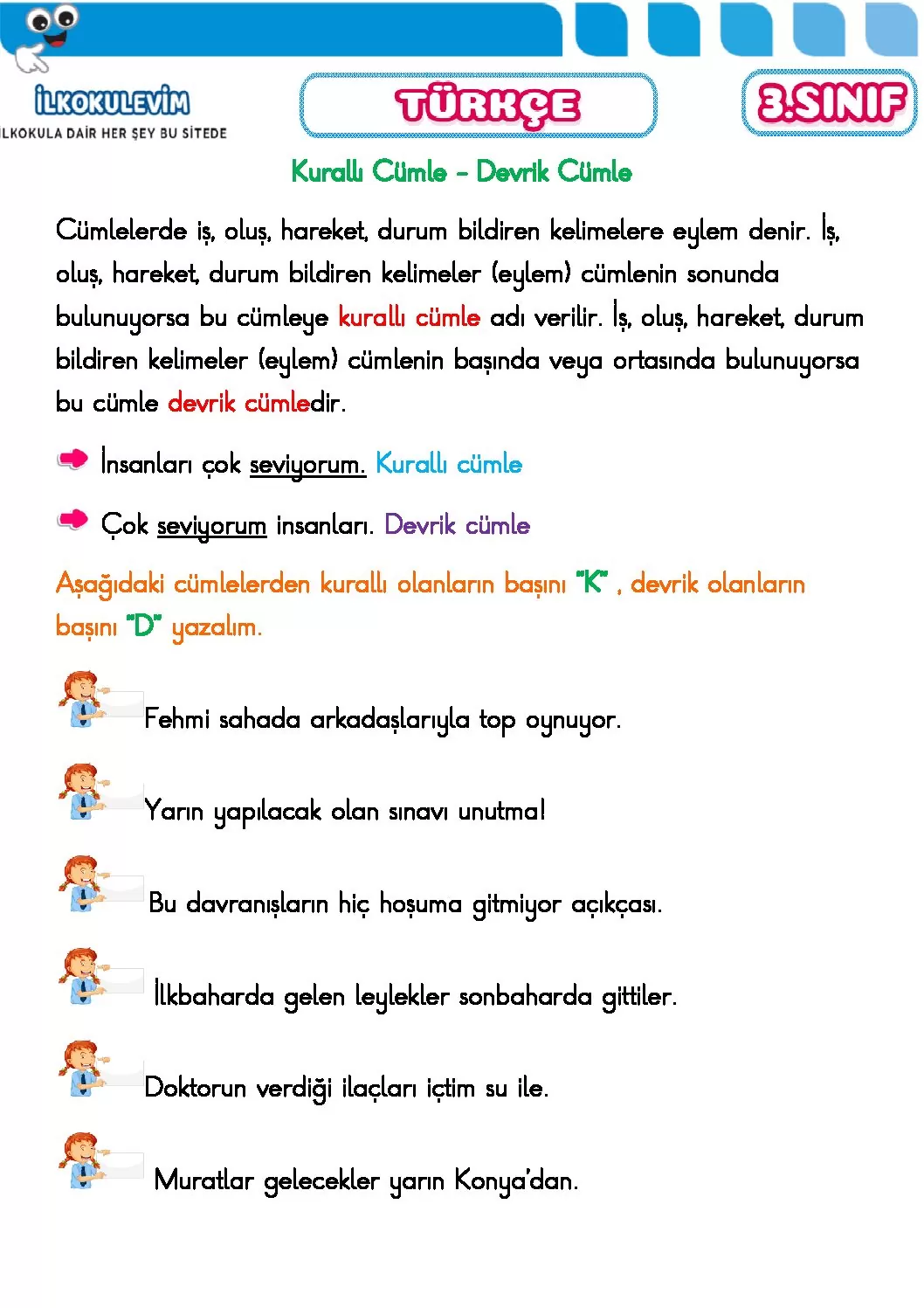 3 sinif turkce kuralli ve devrik cumle etkinligi 1 pdf