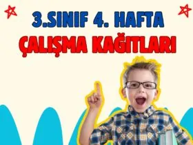 3.Sınıf 4.Hafta Çalışma Yaprakları