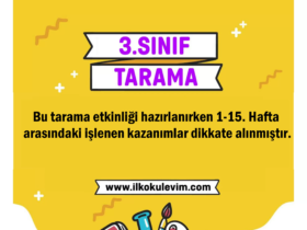 3. Sınıf 1-15. Haftalar Genel Tarama (PDF ve ONLİNE)