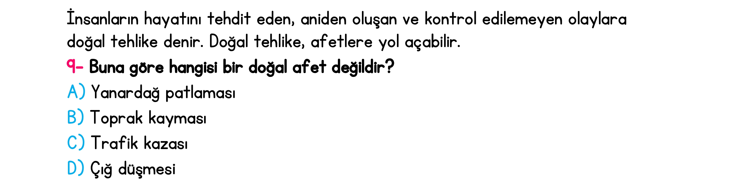 4. Sınıf Türkiye Geneli Ara Tatil Değerlendirme Sınavı