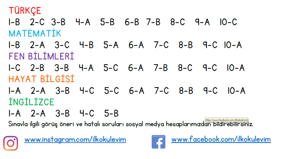 3. Sınıf Türkiye Geneli Tarama Sınavı