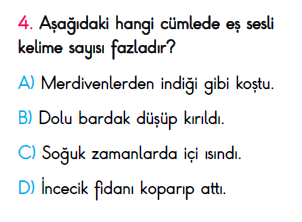 4.Sınıf Ekim Ayı Süreç İzleme Sınavı-3