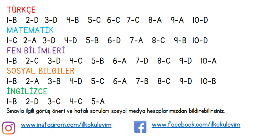 4. Sınıf Türkiye Geneli Tarama Sınavı