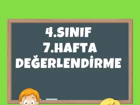 4 sinif 7 hafta degerlendirme ekim 2023