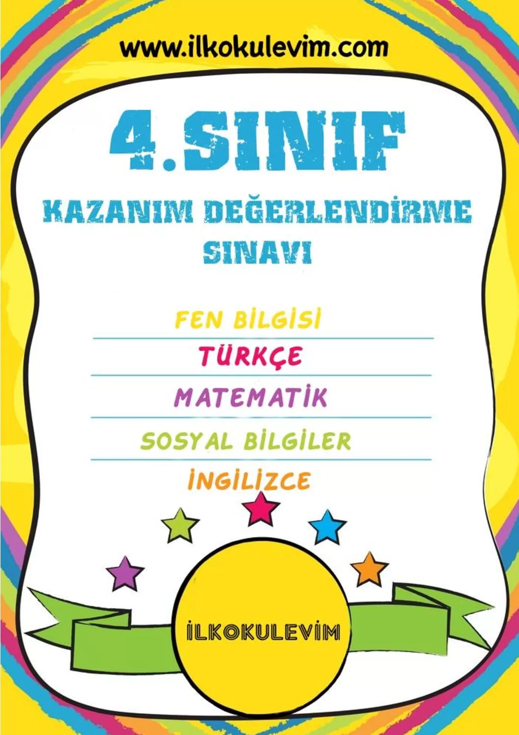 4. Sınıf Mayıs Ayı Deneme Sınavı 1 (PDF)