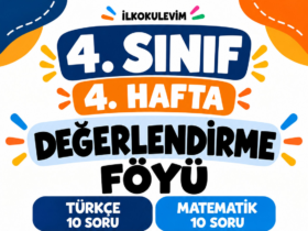 4. Sınıf 4. Hafta Değerlendirme Föyü