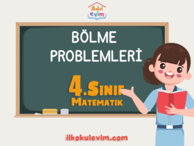 4.Sınıf Matematik Bölme Problemleri (PDF ve ONLİNE)