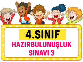 4. Sınıf Hazır Bulunuşluk Sınavı-3