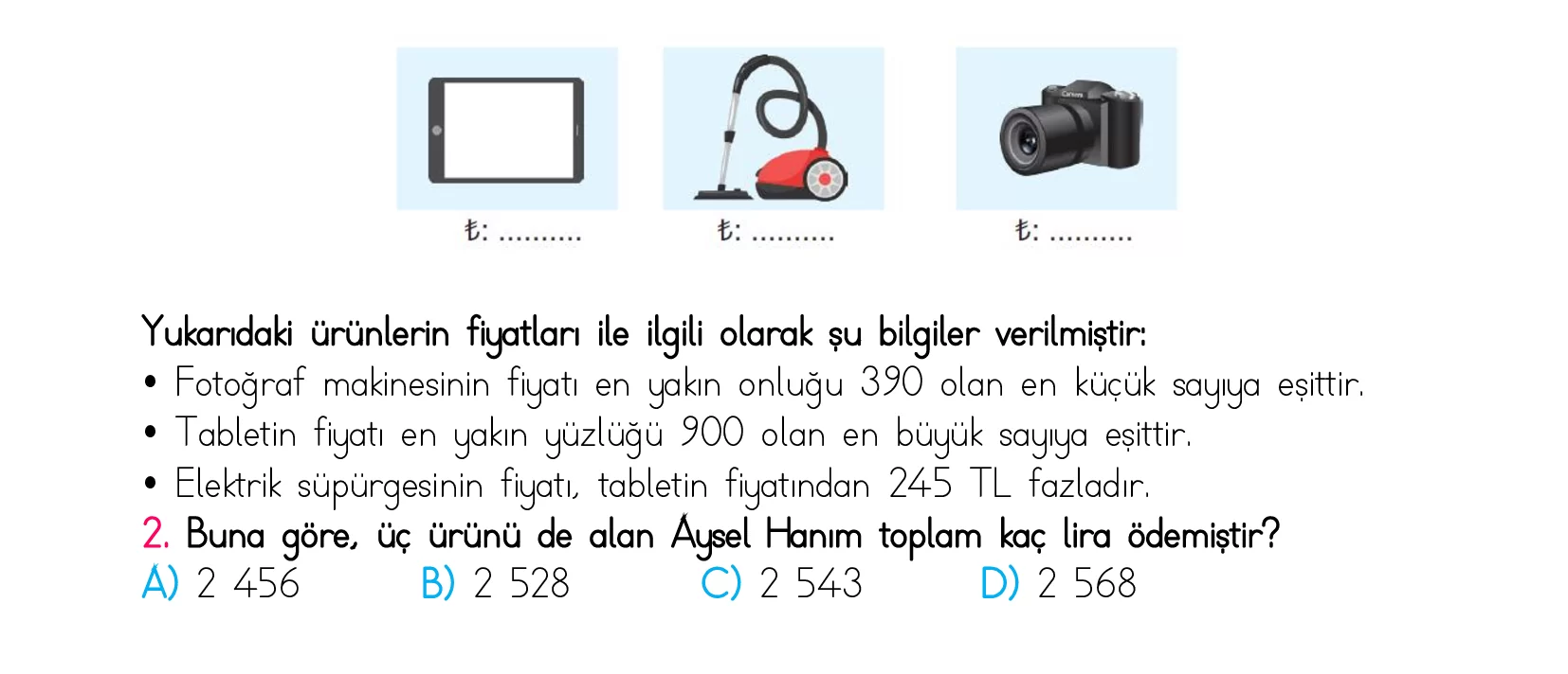 4. Sınıf Türkiye Geneli Kazanım Değerlendirme Sınavı 5