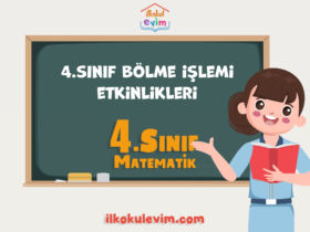 4.Sınıf Matematik Bölme İşlemi Etkinlikleri