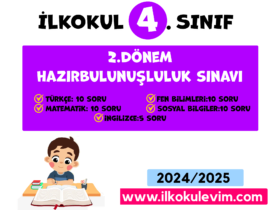 4. Sınıf 2.Dönem Hazırbulunuşluluk Sınavı