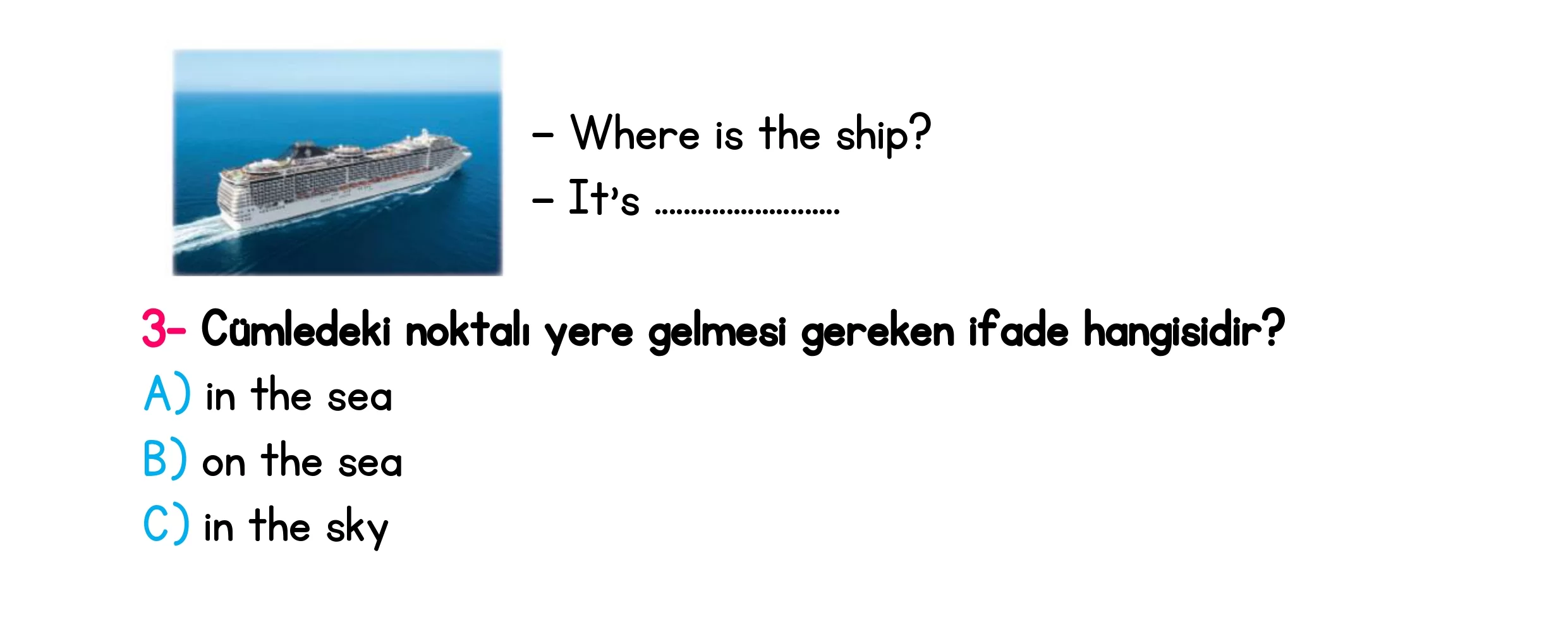 3. Sınıf Türkiye Geneli Ara Tatil Değerlendirme Sınavı