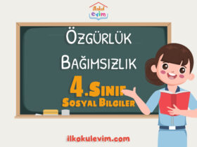 4. Sınıf Sosyal Bilgiler Özgürlük ve Bağımsızlık Etkinliği 1