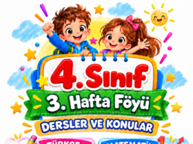 4. Sınıf 3. Hafta Föyü kapağı