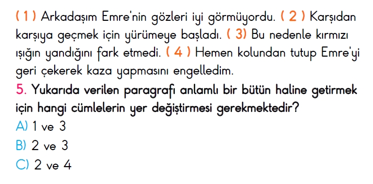 3. Sınıf Türkiye Geneli Süreç İzleme Sınavı-2 (ONLİNE ve PDF)